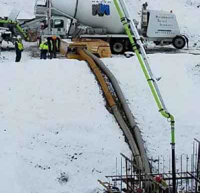 بتن ریزی در هوای سرد