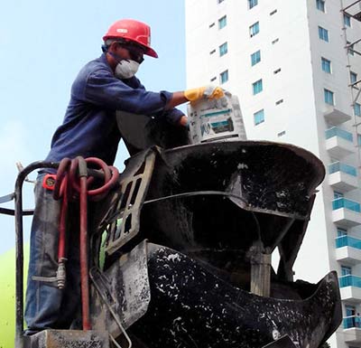  درصد استفاده از فوق روان کننده