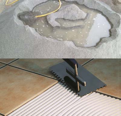 تفاوت چسب کاشی با مخلوط ماسه سیمان